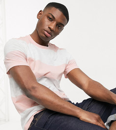 Футболка в полоску с логотипом на груди Calvin Klein эксклюзивно для ASOS-Розовый