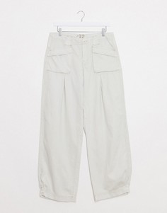 Джинсовые широкие брюки Free People-Белый