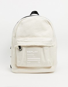 Кремовый рюкзак с отделкой Replay-Белый
