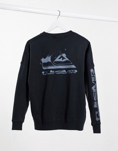 Черный свитшот с логотипом Quiksilver