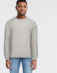 Трикотажный джемпер с круглым вырезом Jack & Jones-Белый