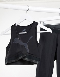 Черный кроп-топ Puma active essentials