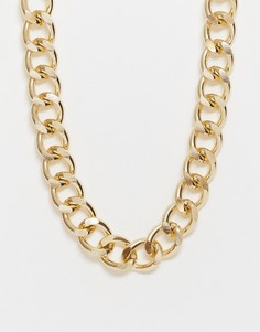 Золотистое ожерелье-цепочка Monki-Золотой