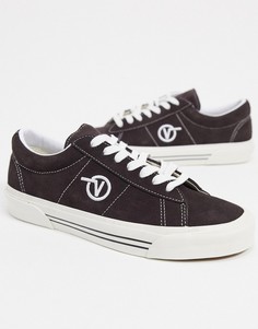 Шоколадно-коричневые кеды Vans Sid DX OG-Коричневый