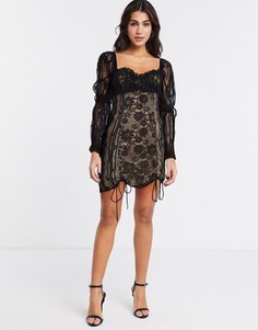 Платье мини For Love and Lemons-Черный