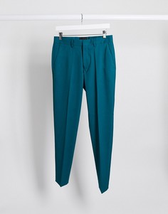 Зеленые строгие зауженные брюки ASOS DESIGN Wedding-Зеленый