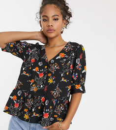 Свободная блузка с цветочным принтом Vero Moda Tall-Мульти