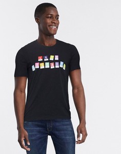 Футболка с принтом Love Moschino-Черный