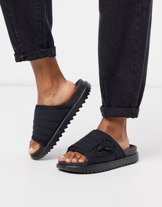 Черные шлепанцы Nike-Черный