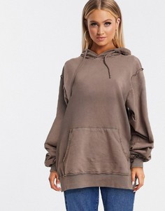Коричневый oversized-худи от комплекта в стиле бойфренда ASOS DESIGN-Светло-коричневый
