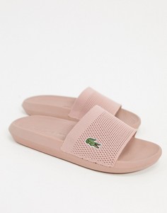 Светло-розовые шлепанцы Lacoste-Розовый