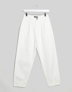 Свободные белые джинсы с завышенной талией Missguided-Белый