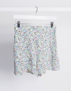 Шорты с цветочным принтом ASOS DESIGN-Зеленый