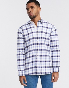 Узкая рубашка в клетку Tommy Hilfiger-Синий