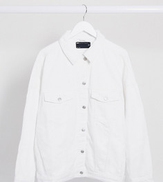 Белая джинсовая куртка oversized ASOS DESIGN Curve-Белый