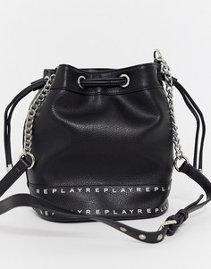 Черная сумка-мешок Replay-Черный