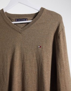 Джемпер с добавлением хлопка и шерсти Tommy Hilfiger-Коричневый