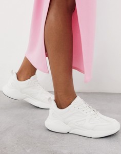 Белые кроссовки на массивной подошве ASOS DESIGN-Белый