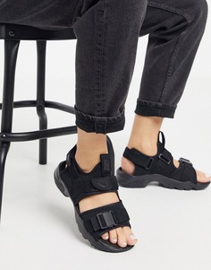 Черные сандалии Nike-Черный