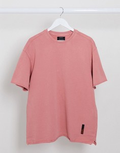 Розовая футболка Bershka-Розовый