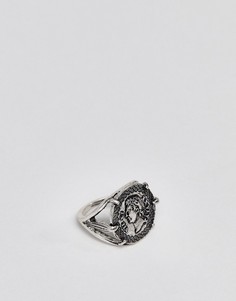 Серебристое массивное кольцо ASOS DESIGN-Серебряный