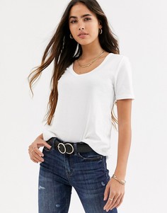 Белая свободная футболка River Island-Белый