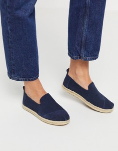 Темно-синие замшевые эспадрильи TOMS-Темно-синий