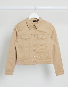 Бежевая джинсовая куртка Vero Moda-Бежевый