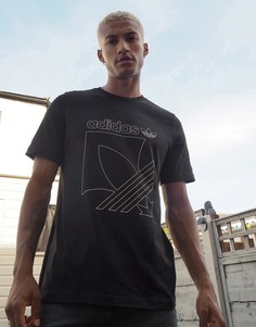 Черная футболка с логотипом-трилистником adidas Originals SPRT-Черный