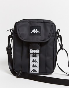 Черная сумка через плечо с логотипом Kappa-Черный