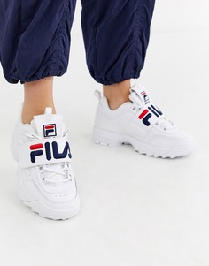 Кроссовки на липучках Fila-Белый
