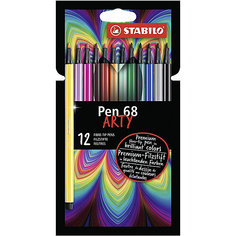 Фломастеры Stabilo Pen 68, 12 цветов