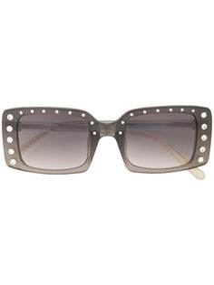 Nº21 солнцезащитные очки в квадратной оправе с отделкой