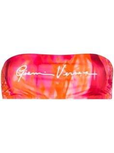 Versace лиф-бандо с принтом GV