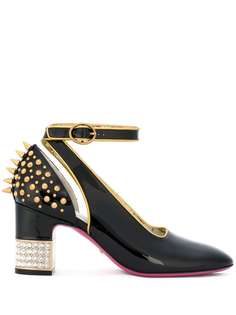 Gucci туфли-лодочки с заклепками и кристаллами