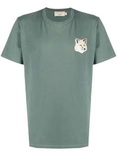 Maison Kitsuné футболка с нашивкой
