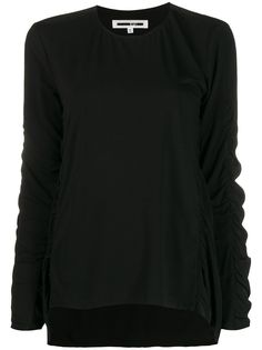 McQ Alexander McQueen футболка с присборенными длинными рукавами