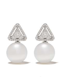 Yoko London серьги Starlight из белого золота с жемчугом и бриллиантами