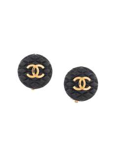 Chanel Pre-Owned серьги 1994-го года с логотипом CC