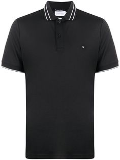 Calvin Klein рубашка поло с контрастной отделкой