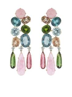 Irene Neuwirth серьги-подвески Gemmy Gem из розового и белого золота