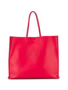 Nº21 маленькая сумка-тоут с перфорированным логотипом