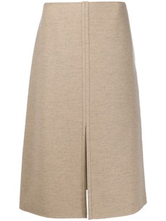 Jil Sander юбка с разрезом спереди