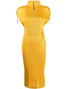 Issey Miyake Pre-Owned плиссированное платье миди 2000-х годов