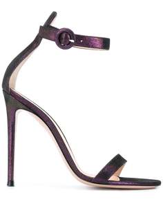 Gianvito Rossi босоножки Portofino 105 с эффектом металлик