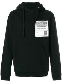 Maison Margiela толстовка с капюшоном и заплаткой Stereotype