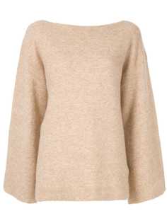 3.1 Phillip Lim пуловер с вырезом-лодочкой и широкими рукавами