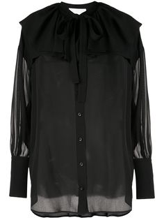 3.1 Phillip Lim LS SILK SHIRT W RUFFLE COLLAR