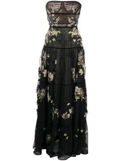 Valentino Pre-Owned вечернее платье с вышивкой 2012-го года