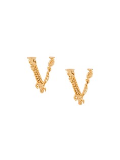 Versace серьги Virtus с тиснением